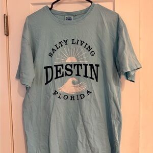 Light Blue Destin T-Shirt - soft material / not see through